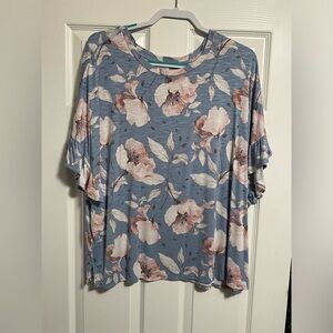 LuLaRoe Floral Dahl Crop Top